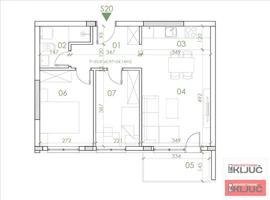 Telep, 54m2, Dvoiposoban sa pdv, Izgradnja