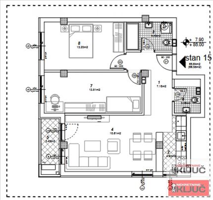 Telep, 70m2, Trosoban sa pdv