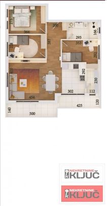 VETERNIK,77m2+ Terasa gratis, Porodičan sa pdv