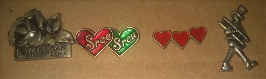 Značke 8.mart srce srcu,volim te