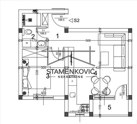 Prodaje se jednoiposoban stan u izgradnji - Vetern