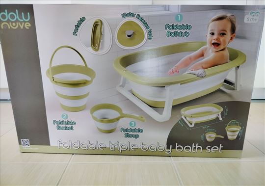 Sklopiva kadica za kupanje bebe 3u1