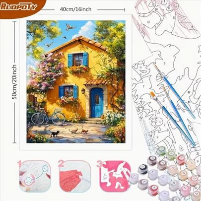 Bojenje po brojevima - Kuća