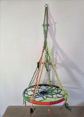 Rucno radjena ljuljaska - krevet za macke