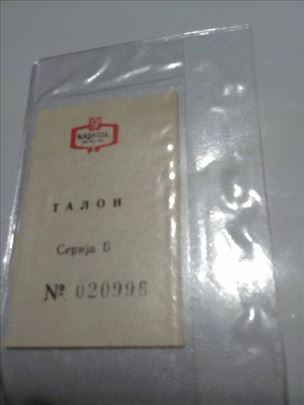 Talon fabrike Kristal Zaječar