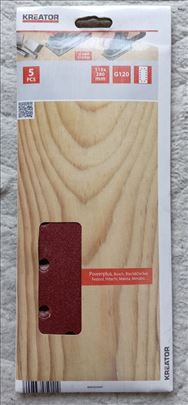 Set 5 Šmirgli za hoblericu šlajfericu 115x280 G120