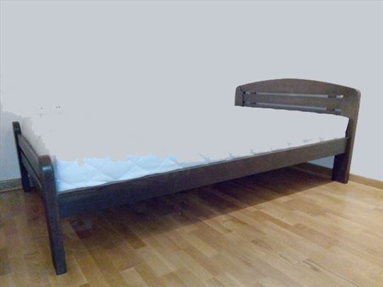 Krevet De lux u wenge boji i dusek Superior140x200