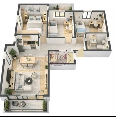 Novi Sad, Veternik, Odličan četvorosoban stan sa p