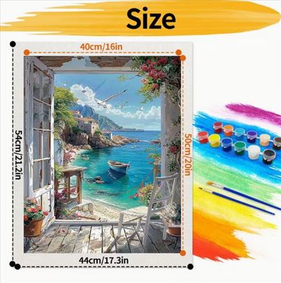 Bojenje po brojevima - Pogled na more