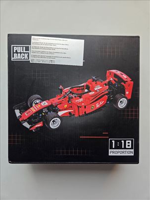 Kockice za sastavljanje - Crvena formula pull back