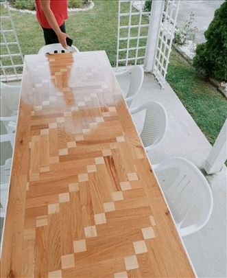 Ploče stolova od parketa i drveta