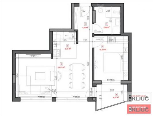 Sremska Kamenica, 50m2, Dvosoban, Izgradnja, Renom