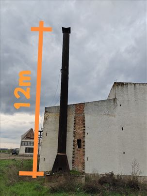 Čelični dimnjak fi600mm x 12m