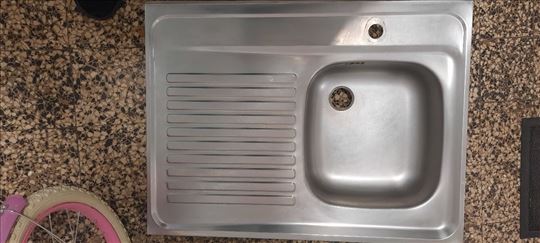 Inox sudopera 80x60 sa oceđivačem, očuvana