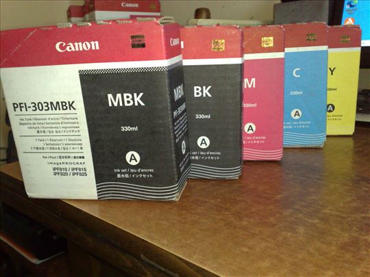 kertridzi Canon PFI-303MBK/BK/C/M/Y/Image PROGRAF