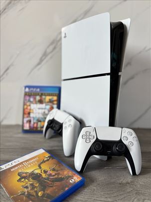 SONY PS5 Slim Disk / 2 Kontrolera Originalna TOP