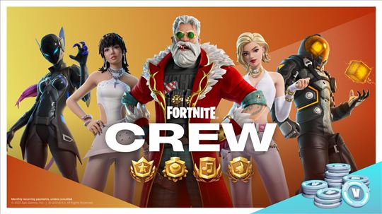 Fortnite Crew - 1, 3 ili 6 meseci (PC , PSN, Xbox)