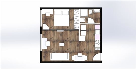 Jednoiposoban stan u novogradnji sa PDV-om, Donja 