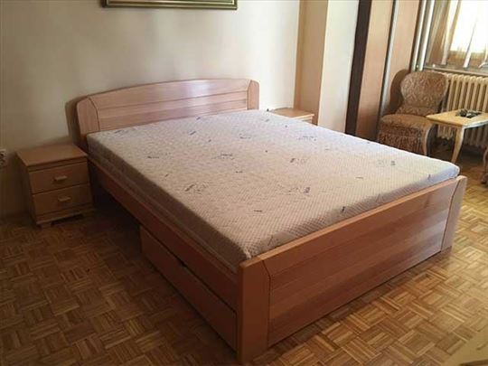 Krevet Kan u natur boji i dusek Casper 120x200