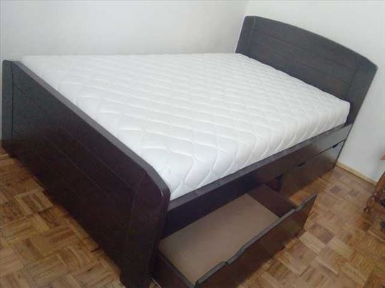 Krevet Kan wenge 2fioke dusek Memory fleks 120x200