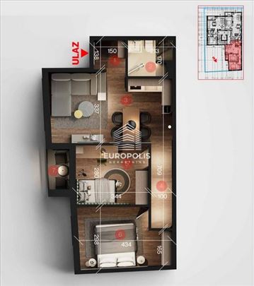 2.5 stan, moderna novogradnja