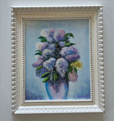 Ulje na platnu - Jorgovani 