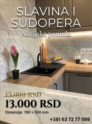 Granitna sudopera+slavina