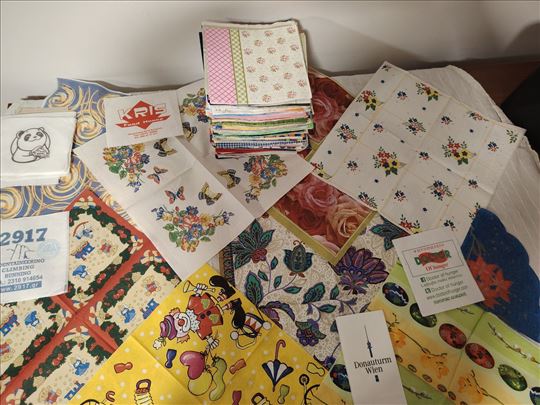  160 salveta za dekupaž ili kolekcionare