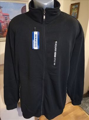 Dobar muski duks sa kragnom Fashion Crni 7XL Novo