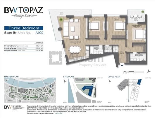 Stan sa tri spavaće sobe, BW Topaz, na rate, bez p