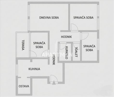 Carina, blok 34, komforan 3.5 ID#2345