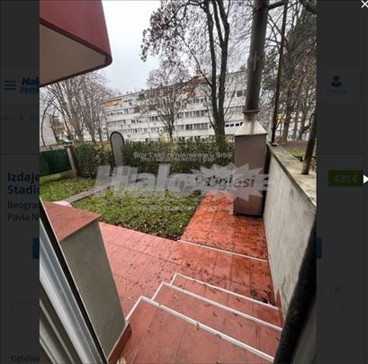 Izdajem stan na Vozdovcu u blizini TC Stadion