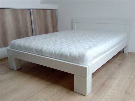 Krevet Monaco u beloj boji i dusek Casper 140x200