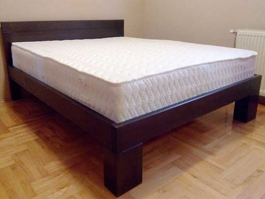 Krevet Monaco u wenge boji i dusek Dionis 160x200