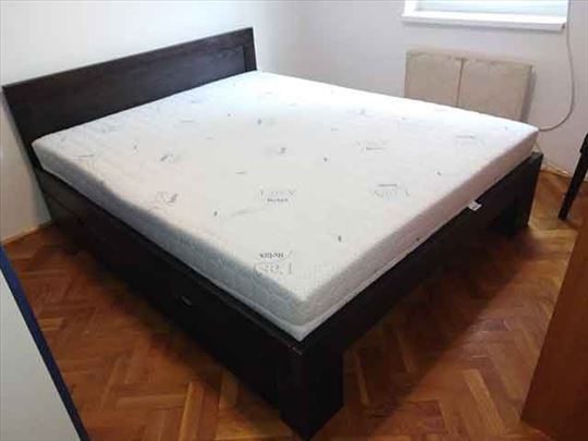 Krevet Monaco wenge 2 fioke i dusek Superior koko