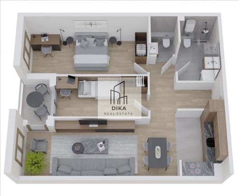 Luks novogradnja, 66.59m²