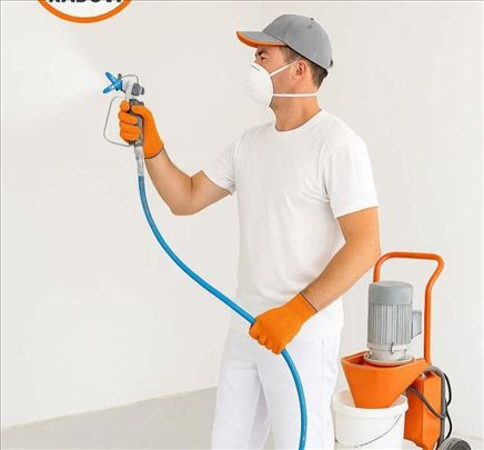 Mašinsko krečenje i mašinsko gletovanje