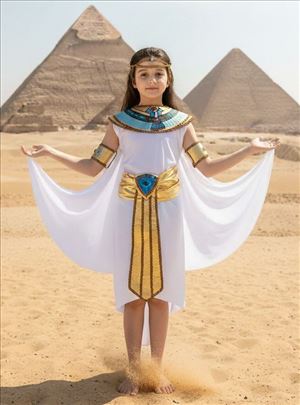 Bela Egipćanka Kleopatra Faraonka kraljica haljina