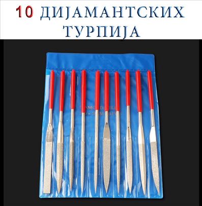 Dijamantske turpije 10 komada