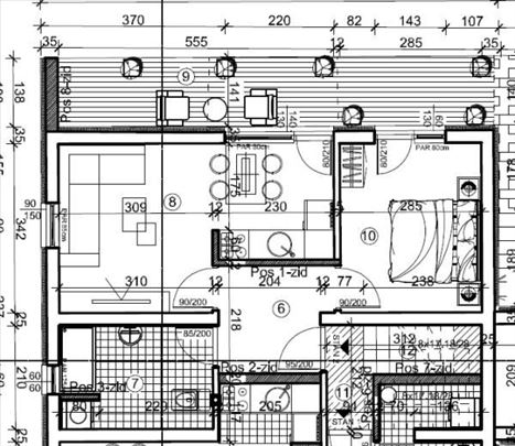 Jednoiposoban stan sa delom dvorišta na Paliluli I