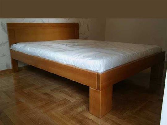 Krevet Monaco hrast i dusek Memory fleks 160x200
