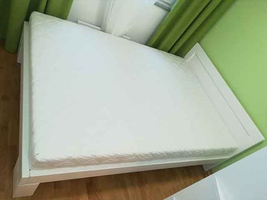 Krevet Monaco u beloj boji i dusek Heaven 140x200