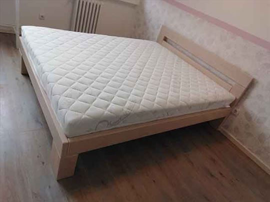 Krevet Quadro beli bajc sa dusekom Casper 160x200