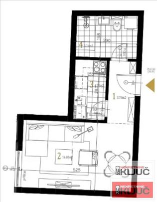 Petrovaradin, 30m2, Jednosoban sa pdv