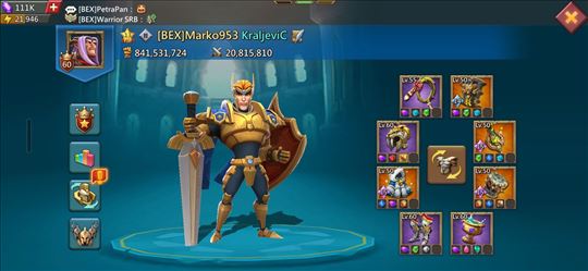 Prodajem acc Lords Mobile