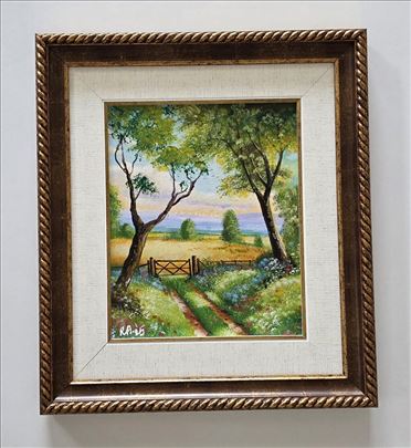 Ulje na lesonitu - Spokoj prirode, prelepo!