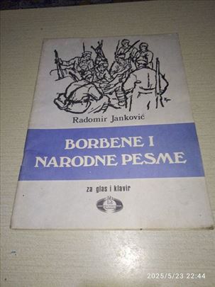 Borbene i narodne pesme za glas i klavir