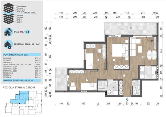 Extra lux stan u izgradnji, 69.16m2,povraćaj pdv-a