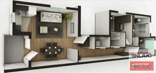 Kod Najlon Pijace, 70m2, Troiposoban sa pdv