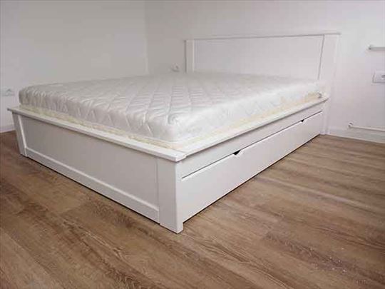 Krevet King beli 2 fioke i dusek Morfej 160x200